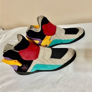 Vintage 1990s Rollerblade Metroblade Removable Retro Shoes Multicolor Suede 11.5